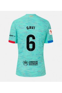 Barcelona Paez Gavi #6 Jalkapallovaatteet Kolmaspaita 2023-24 Lyhythihainen